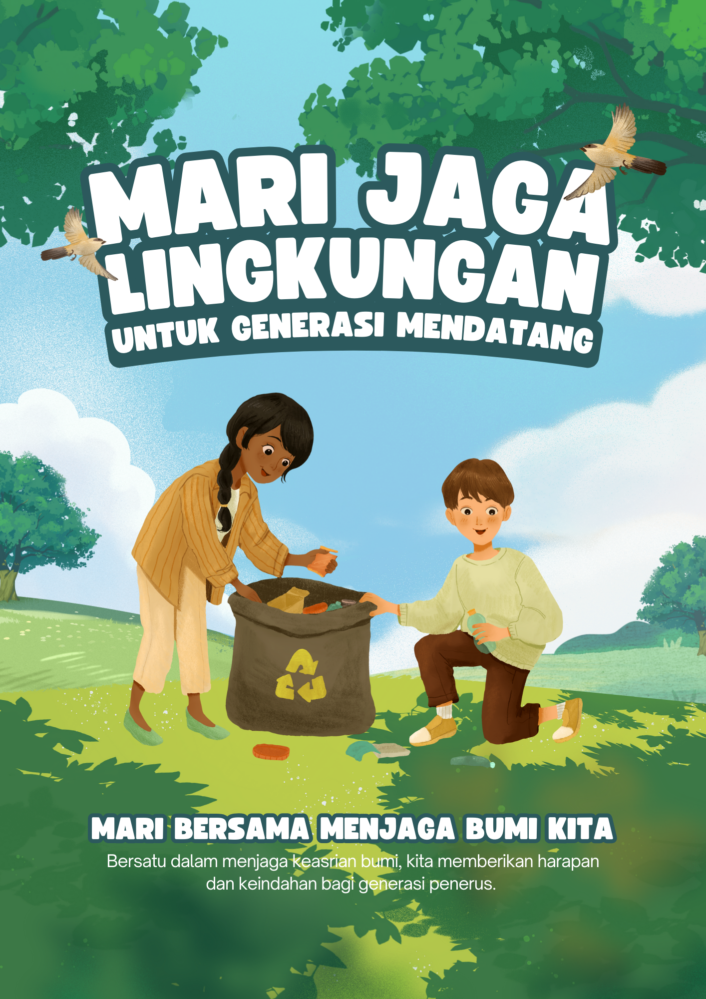 Contoh Poster Mudah, Contoh Poster Profesional Menggunakan Corel