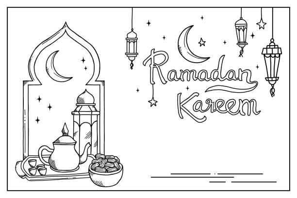 Gambar Poster Ramadhan, Gambar Sketsa Ramadhan yang Simpel tapi Bermakna
