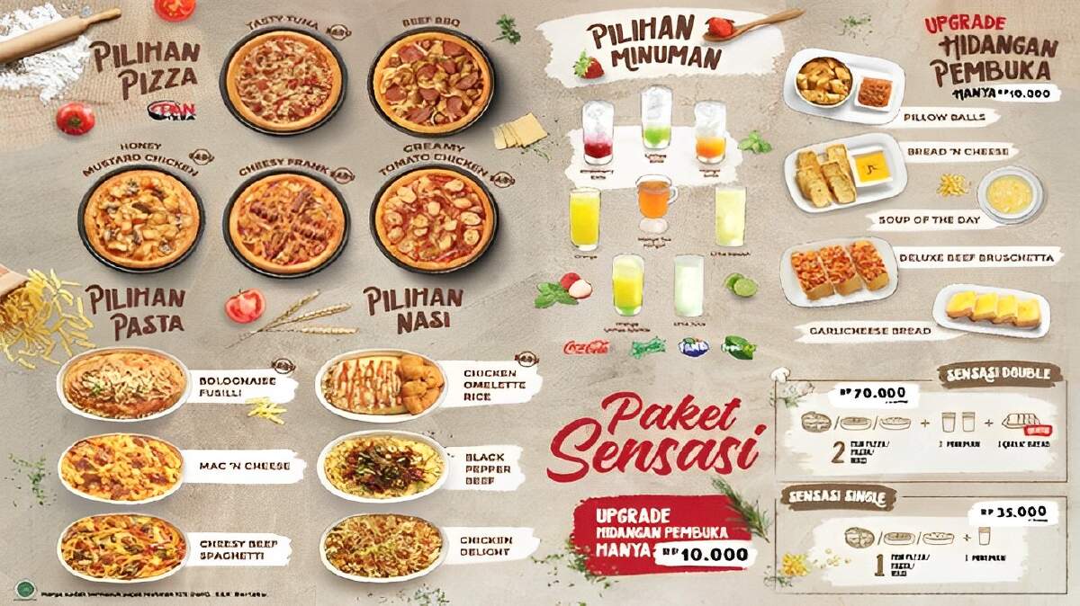 Menu dan Harga Paket Pizza Hut Terbaru, Daftar Harga Paket Terbaru Tahun Ini