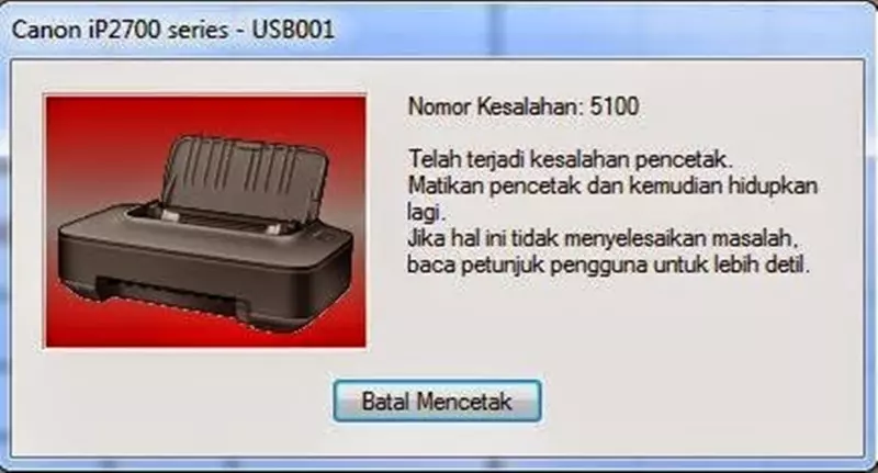 Download Resetter Canon IP2770, Cara Bedain Error Hardware Sama Software