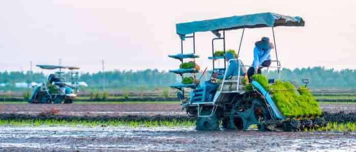 Penerapan Sistem Otomatisasi dalam Pertanian Modern, Mesin Panen dan Penanam Otomatis