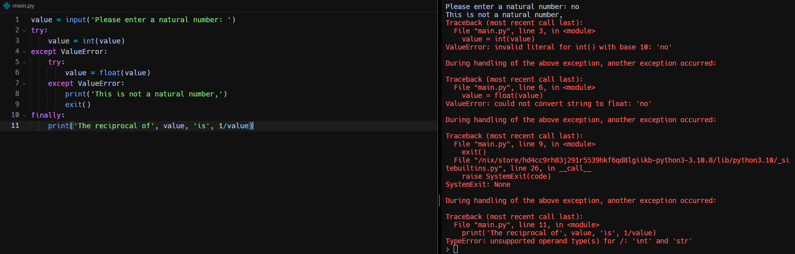 Pengolahan String di Python, Error Yang Sering Terjadi