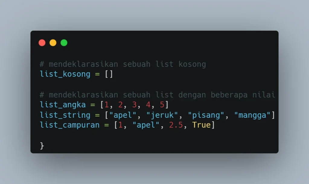 Penggunaan List Python, Penggunaan List Python dari Dasar sampai Mahir Cocok Buat Pelajar dan Pemula!