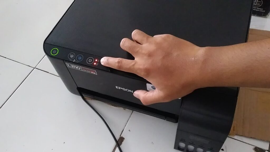 Printer Epson Kedip 2 Lampu