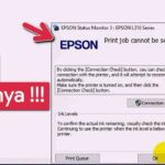 Epson L3210 Print Job Cannot Be Sent
