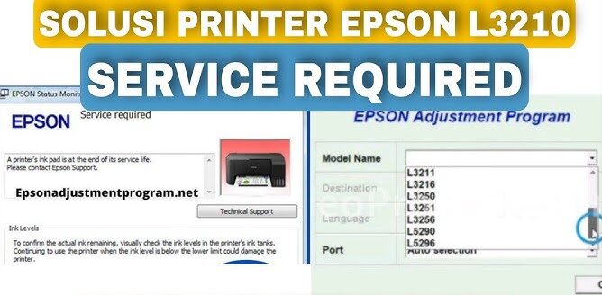 Epson L3210 Service Required