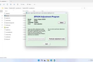 Download resetter Epson SX230