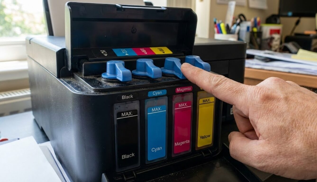Posisi kran tinta printer Epson agar hasil cetak bagus