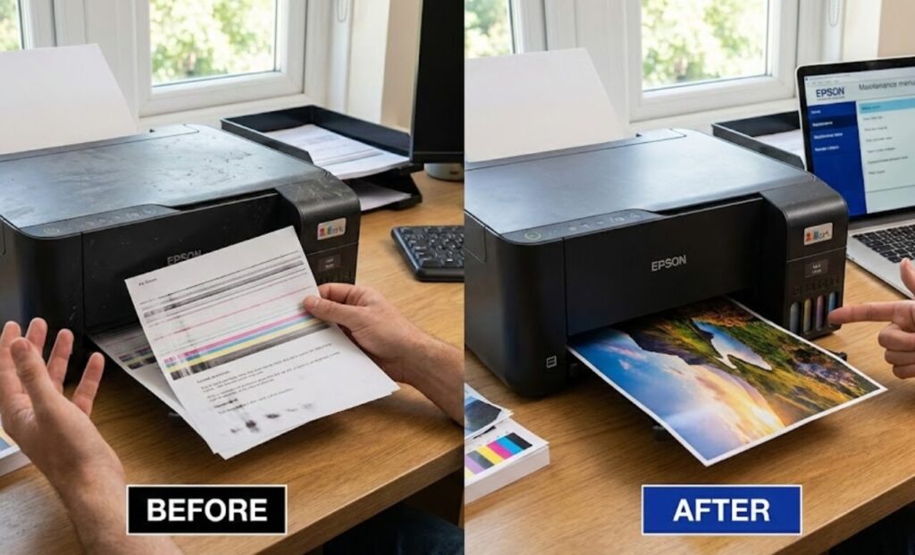 Hasil Cetak Epson Tidak Bagus