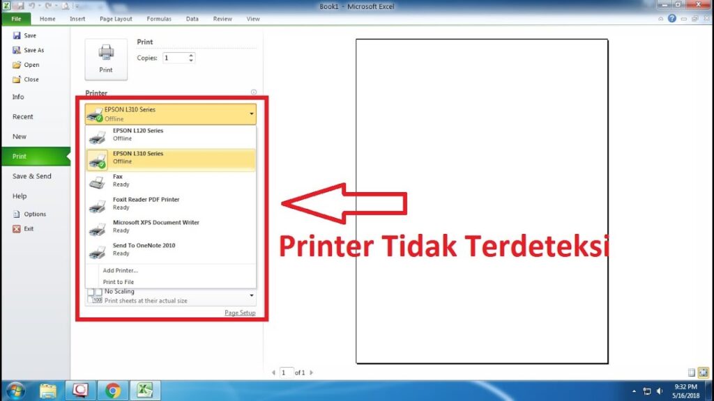 Cara Mengatasi Printer Tidak Terdeteksi