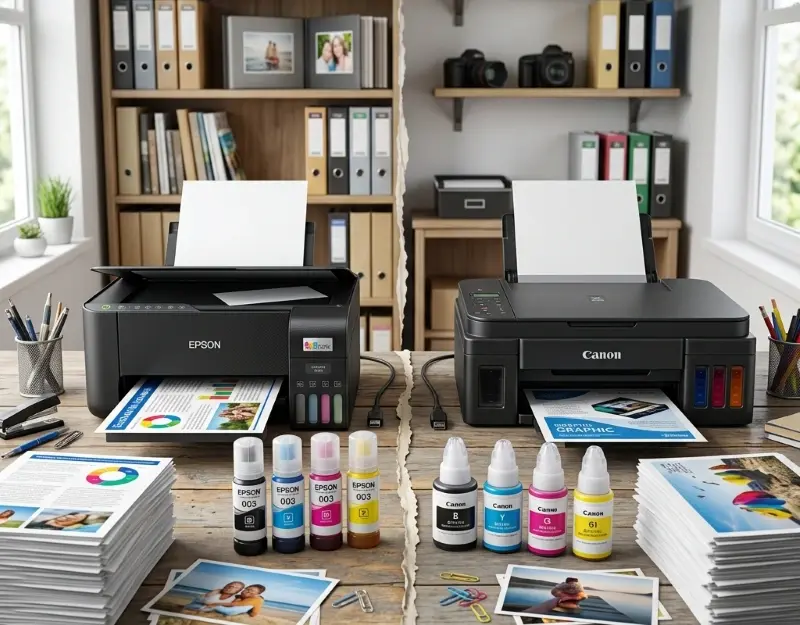 Epson L3215 vs Canon G1730, Epson L3215 vs Canon G1730 Jangan Salah Pilih! Ini Perbandingan Lengkapnya Sebelum Beli