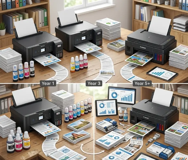 Epson L3210 vs Canon G3020, Nilai Jangka Panjang (Long-Term Value)