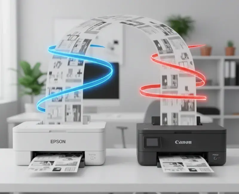 Review Printer Epson vs Canon, Kecepatan Cetak Printer