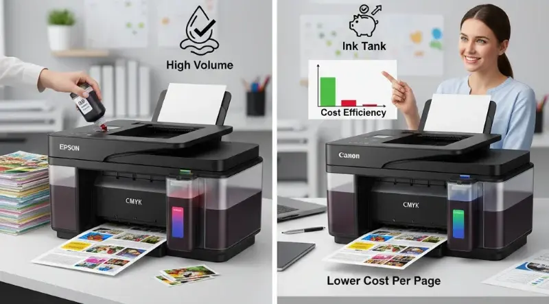 Review Printer Epson vs Canon, Kelebihan Sistem Tangki Tinta