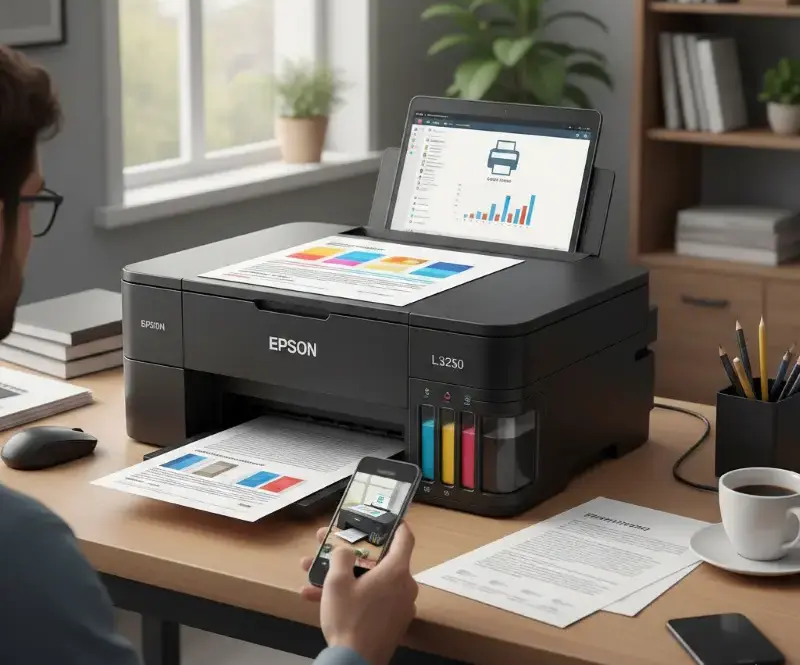 Review Printer Epson L3250, Review Printer Epson L3250 Printer Hemat Tinta yang Lagi Banyak Dipakai Pelajar dan Kerja di Rumah!