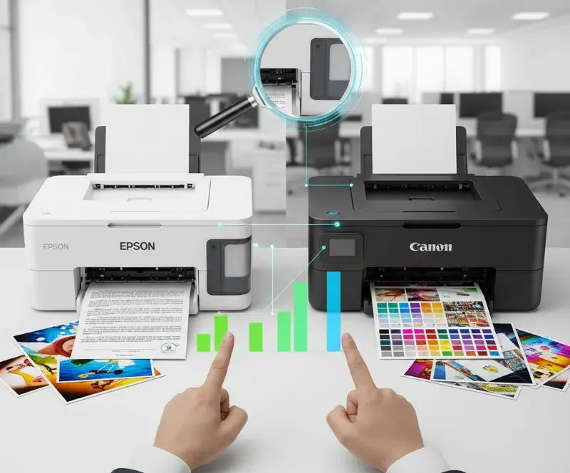 Review Printer Epson vs Canon, Review Printer Epson vs Canon Mana yang Lebih Bagus, Hemat Tinta, dan Cocok untuk Kebutuhanmu?