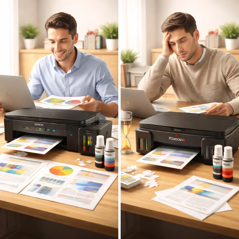 Epson L355 vs Canon G300, Dampak ke Produktivitas