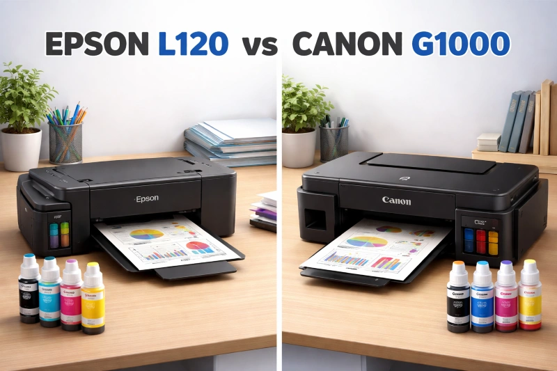 Epson L120 vs Canon G1000, Epson L120 vs Canon G1000 Jangan Salah Pilih! Ini Perbandingan Jujurnya Buat Kamu