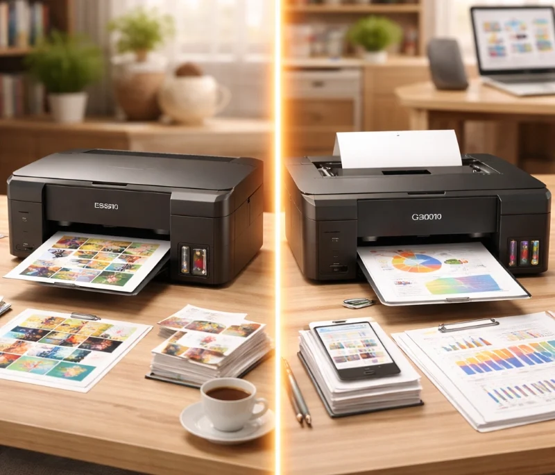 Epson L3210 vs Canon G3010, Epson L3210 vs Canon G3010 Mana yang Lebih Worth It di 2026? Jangan Sampai Salah Pilih!