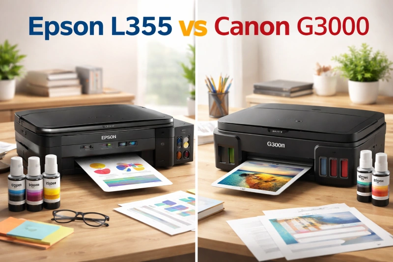 Epson L355 vs Canon G300, Epson L355 vs Canon G300 Jangan Salah Pilih! Ini Perbandingan Jujur yang Jarang Dibahas