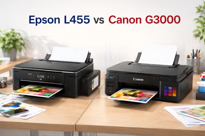 Epson L455 vs Canon G3000, Epson L455 vs Canon G3000 Jangan Salah Pilih! Ini Perbandingan Lengkap dan Rekomendasi Terbaik 2026