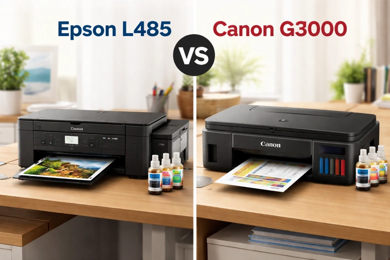Epson L485 vs Canon G3000, Epson L485 vs Canon G3000 Jangan Salah Pilih! Ini Perbandingan Jujur yang Jarang Dibahas
