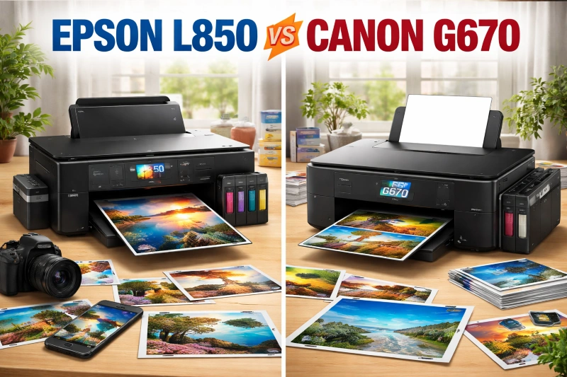 Epson L850 vs Canon G670, Epson L850 vs Canon G670 Jangan Salah Pilih! Ini Bedanya yang Jarang Dibahas