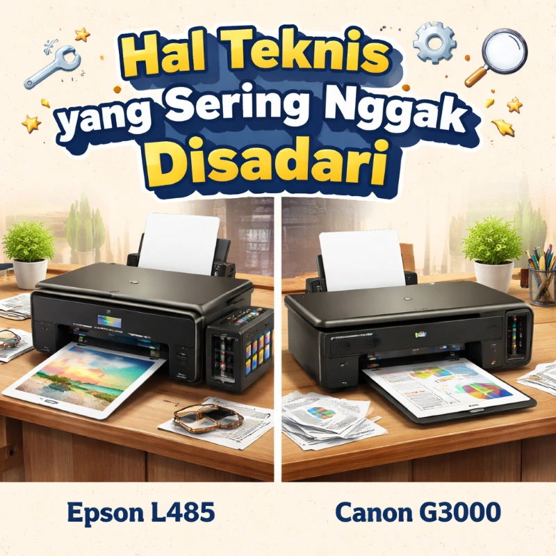 Epson L485 vs Canon G3000, Hal Teknis yang Sering Nggak Disadari