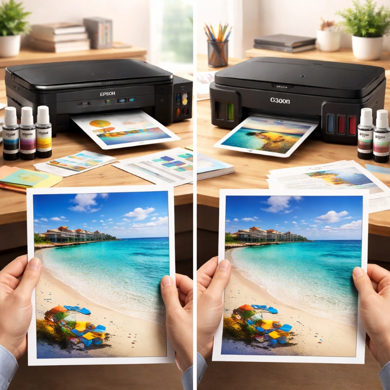 Epson L355 vs Canon G300, Hasil Cetak Ini yang Sering Jadi Penentu