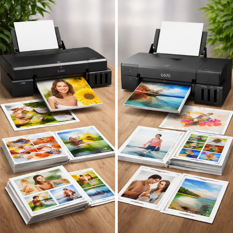Epson L805 vs Canon G570, Hasil Cetak di Berbagai Kertas