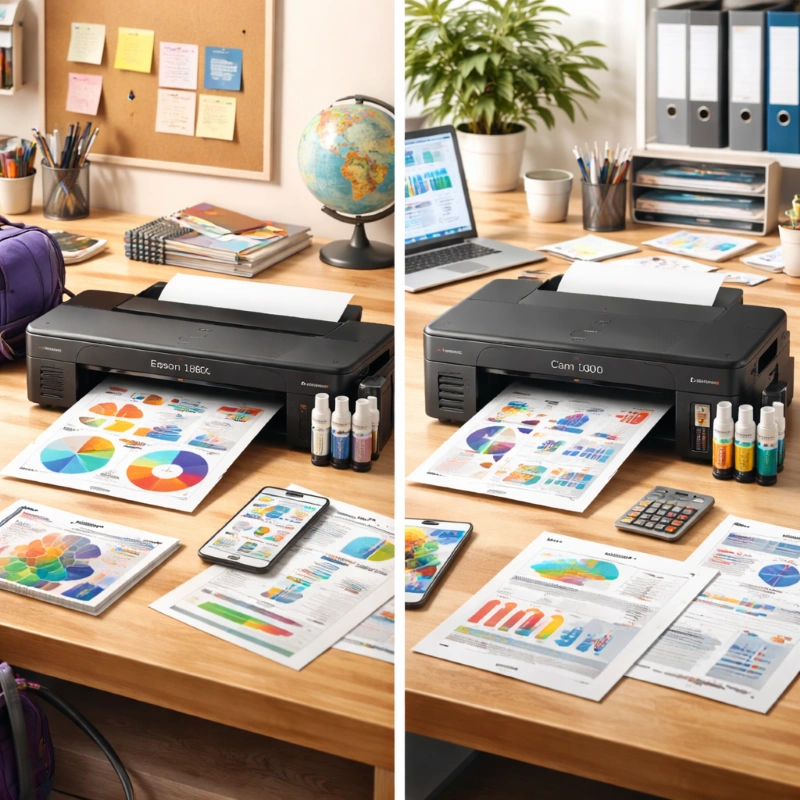 Epson L1800 vs Canon G5000, Kalau Kamu Anak Sekolah atau Kantoran