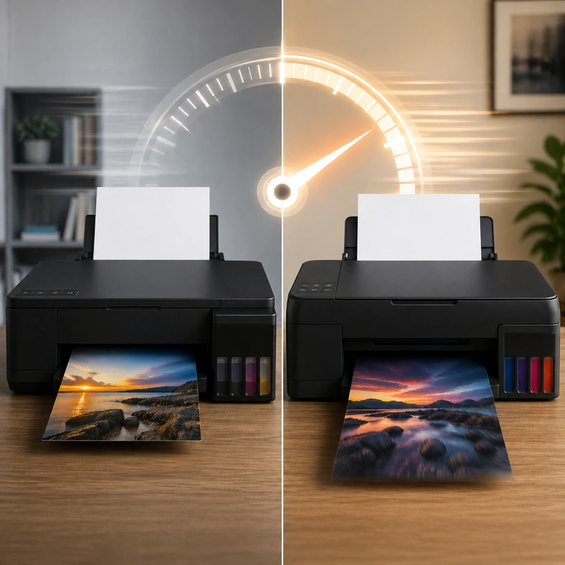 Epson L850 vs Canon G650, Kecepatan Cetak Siapa Lebih Gesit