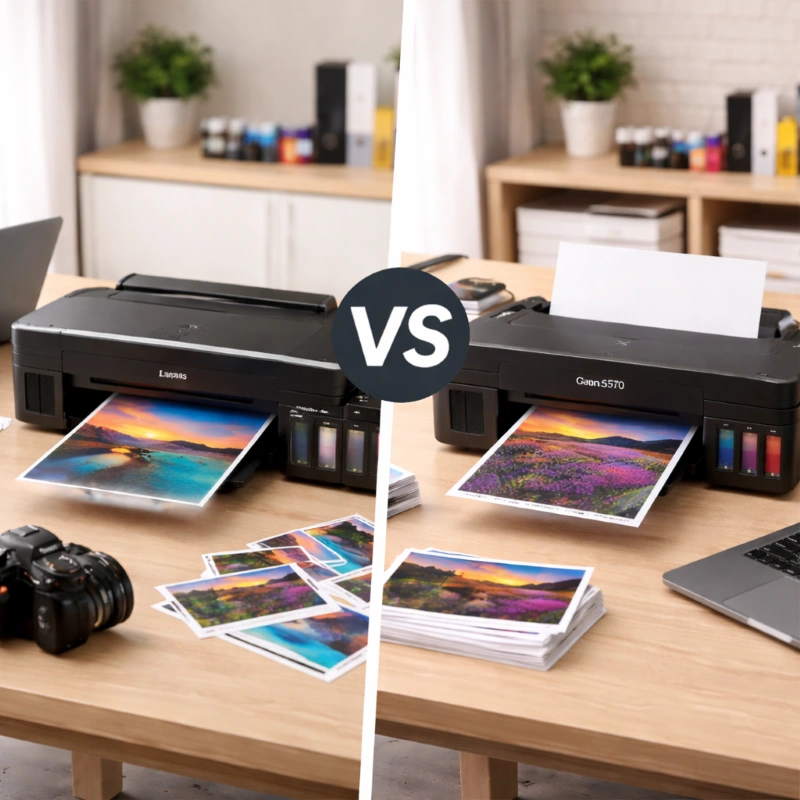 Epson L805 vs Canon G570, Kecepatan Cetak