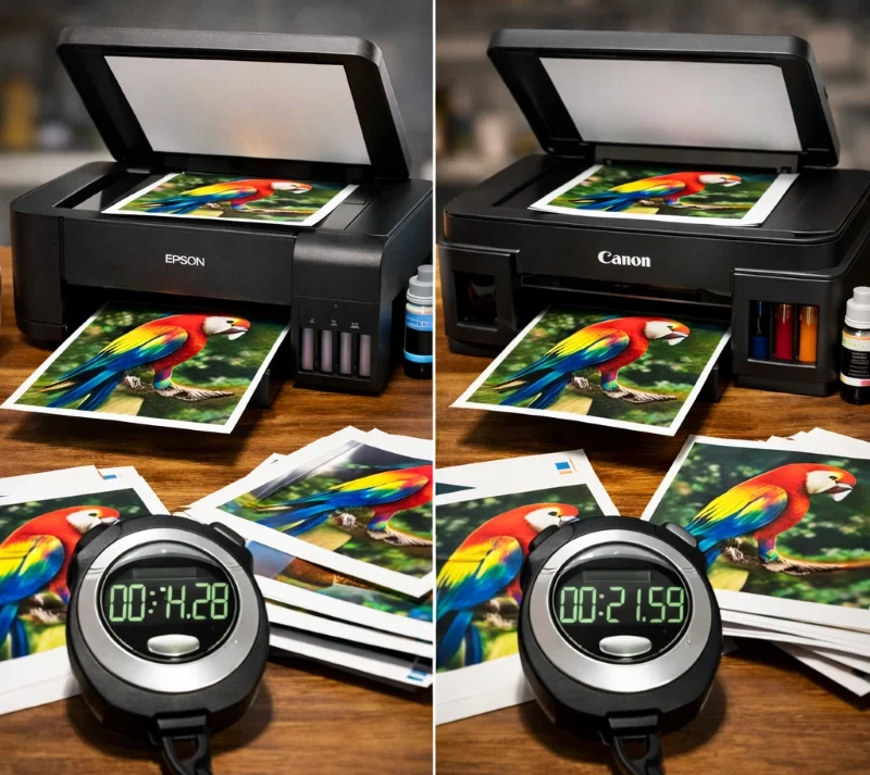 Epson L3211 vs Canon G2010, Kecepatan Scan dan Copy dalam Praktik