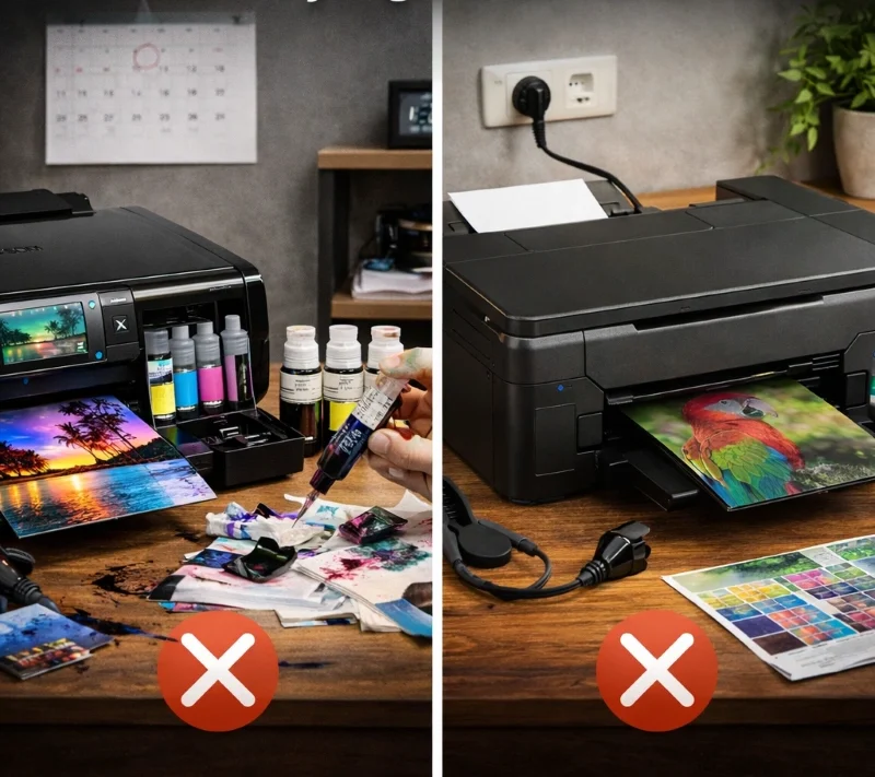 Epson L810 vs Canon G670, Kesalahan yang Harus Kamu Hindari