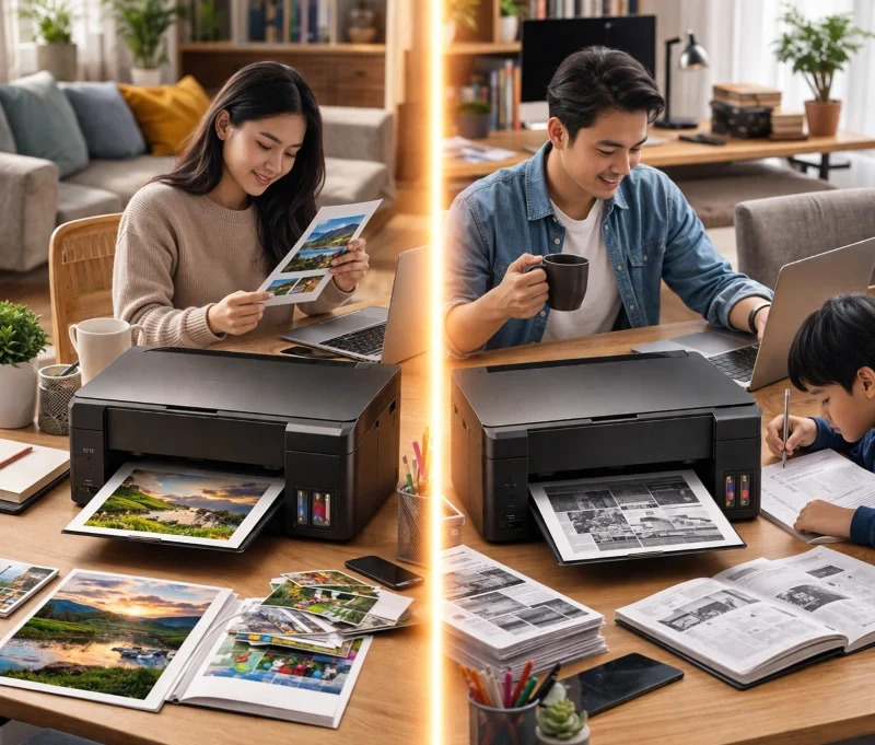 Epson L3110 vs Canon G1010, Pengalaman Pemakaian Sehari-hari