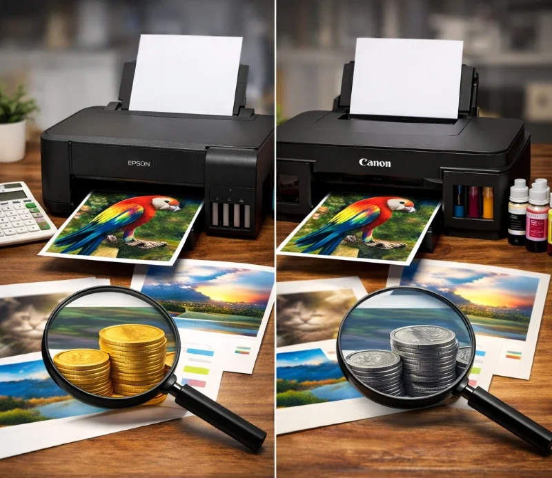 Epson L3211 vs Canon G2010, Perbandingan Detail Biaya Cetak per Lembar