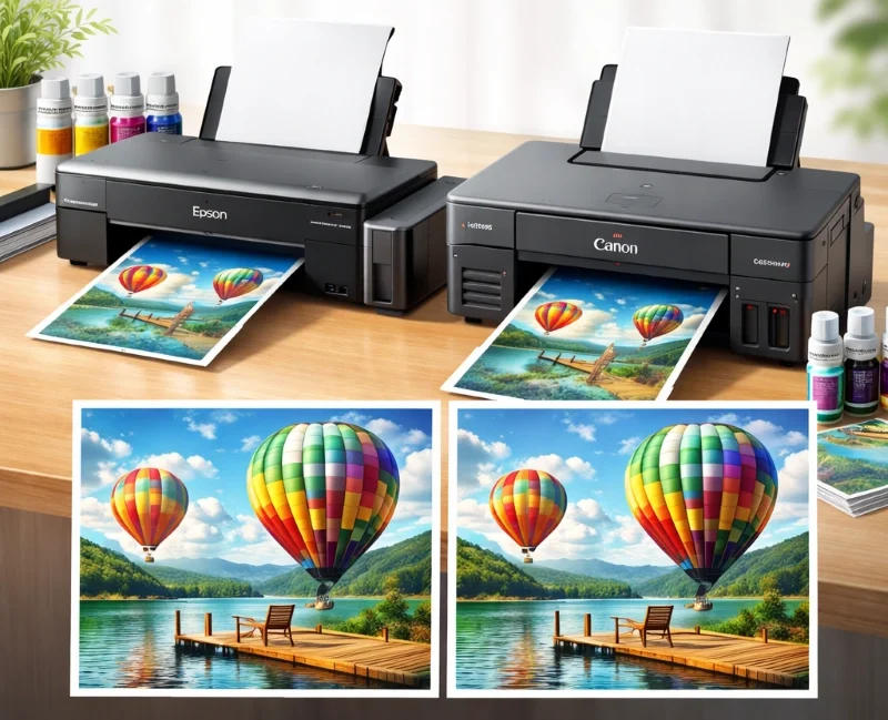 Epson L805 vs Canon G570, Perbandingan Detail Warna dan Akurasi Cetak