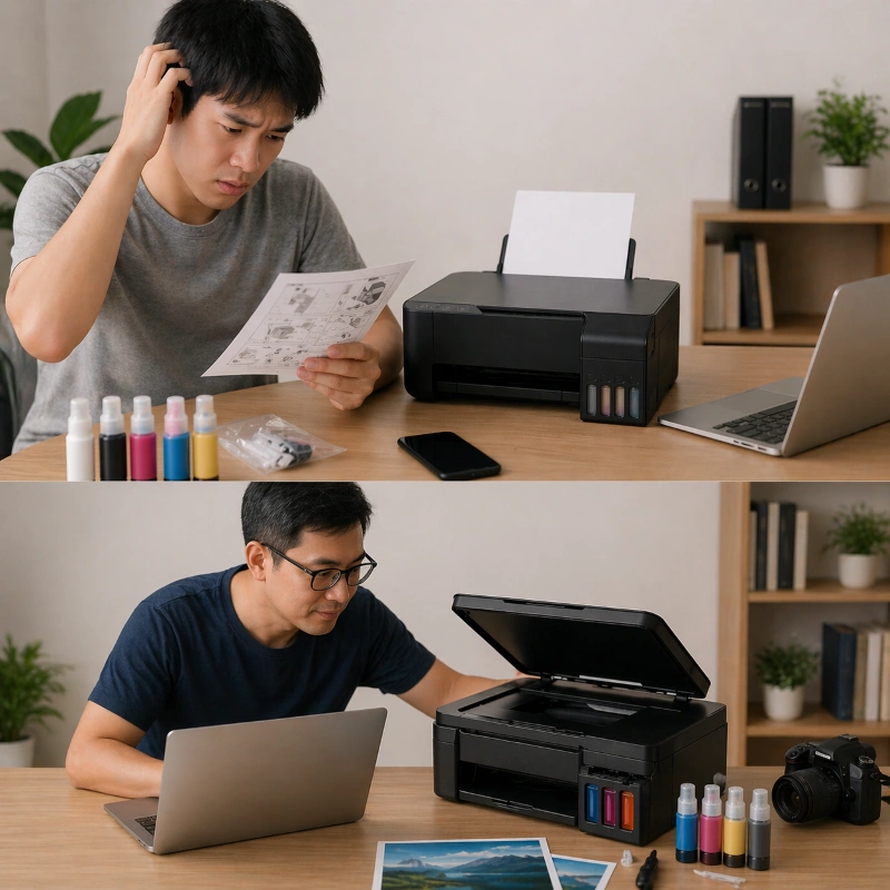 Epson L3215 vs Canon G2020, Perbandingan dari Sisi Pengguna Pemula vs Pengguna Berpengalaman