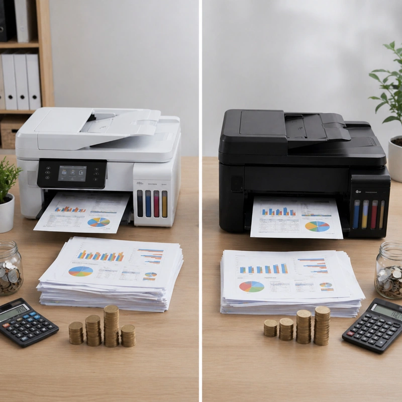 Epson L6580 vs Canon GX7070, Simulasi Biaya Cetak Bulanan