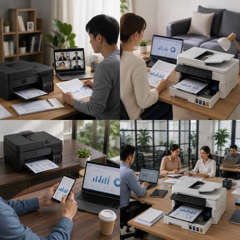 Epson L15152 vs Canon GX7060, Adaptasi printer terhadap kebutuhan kerja hybrid