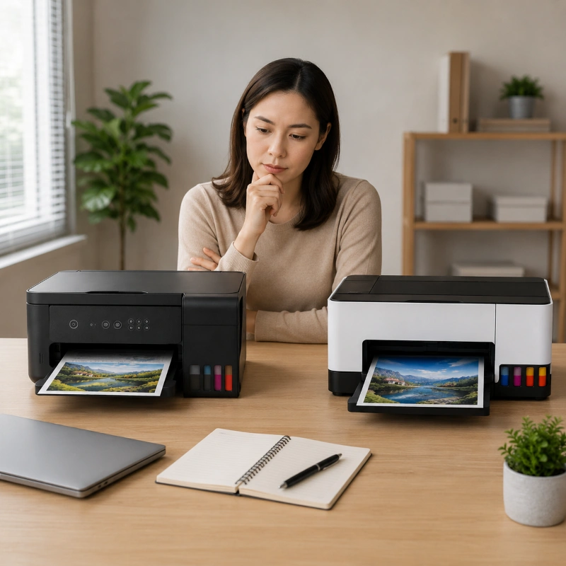 Epson L4269 vs Canon GX1070, Cara paling aman milih printer