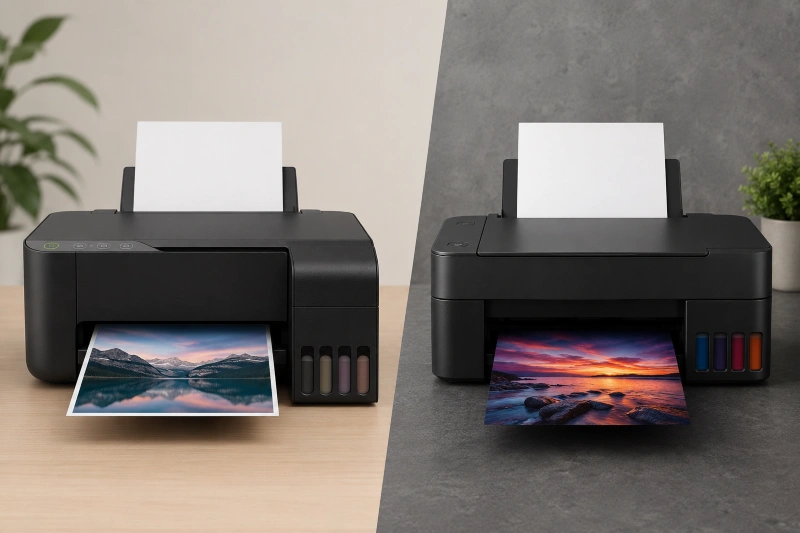 Epson L3213 vs Canon G1735, Epson L3213 vs Canon G1735 Mana Printer Hemat Tinta yang Paling Worth It untuk Dipakai Harian?