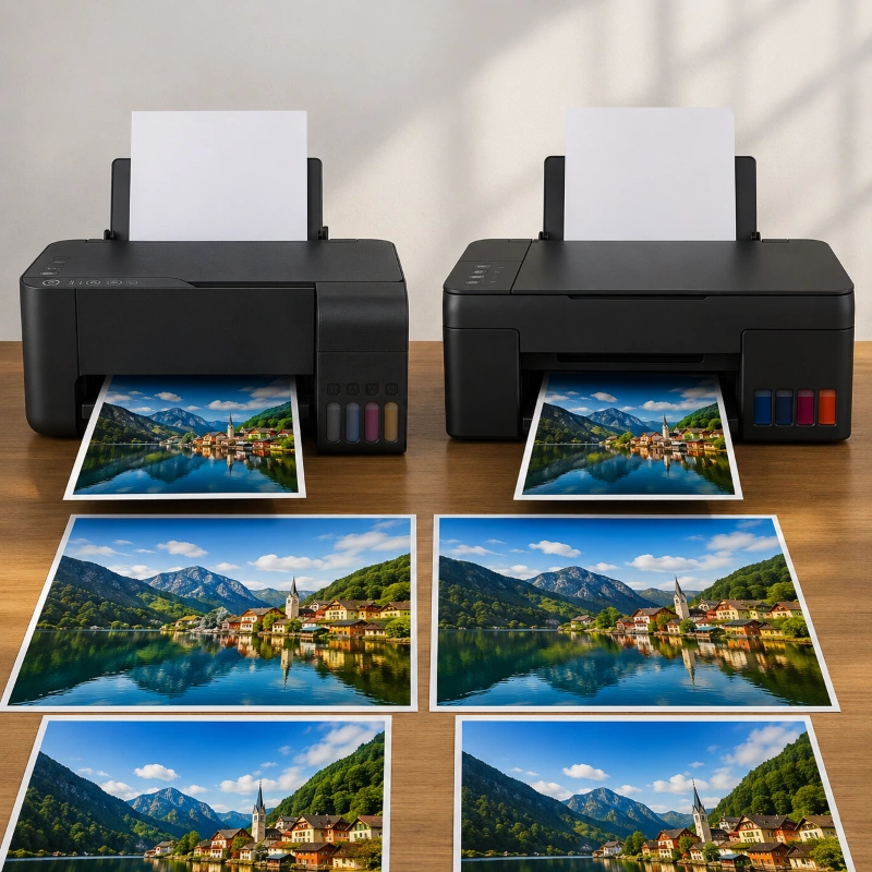Epson L3253 vs Canon G2735, Hasil Cetak Foto dan Warna
