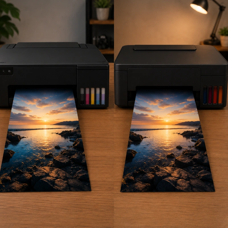 Epson L8058 vs Canon G570, Hasil Cetak Foto