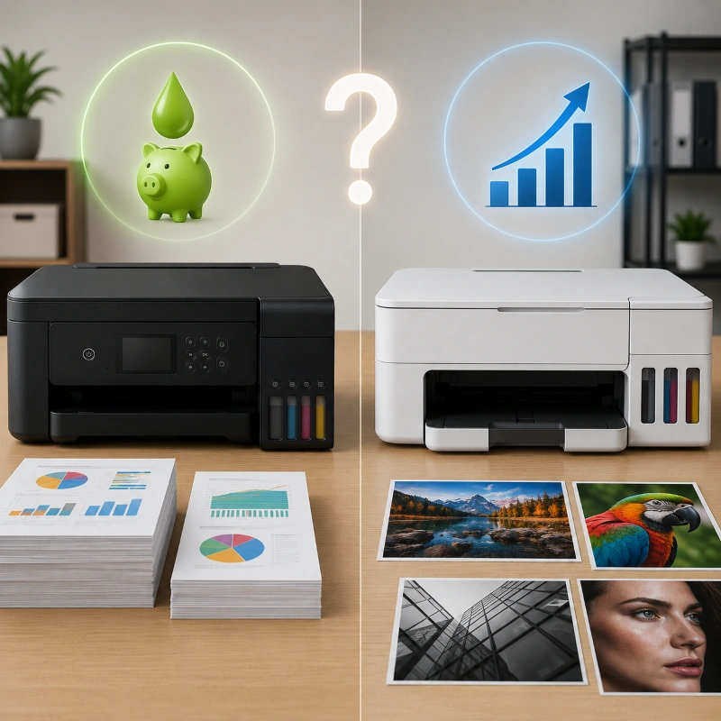 Epson L6277 vs Canon GX2070, Hemat Tinta atau Performa?