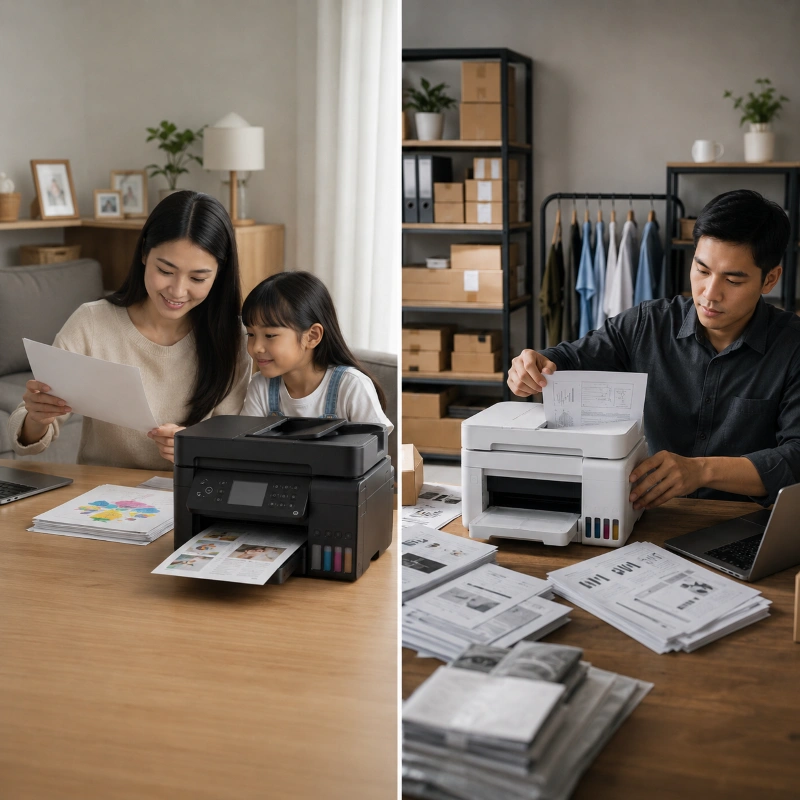 Epson L6279 vs Canon GX4070, Kebutuhan Rumah vs Kebutuhan Usaha