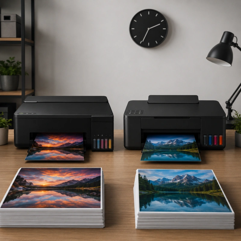 Epson L18058 vs Canon G670, Kecepatan dan Produktivitas