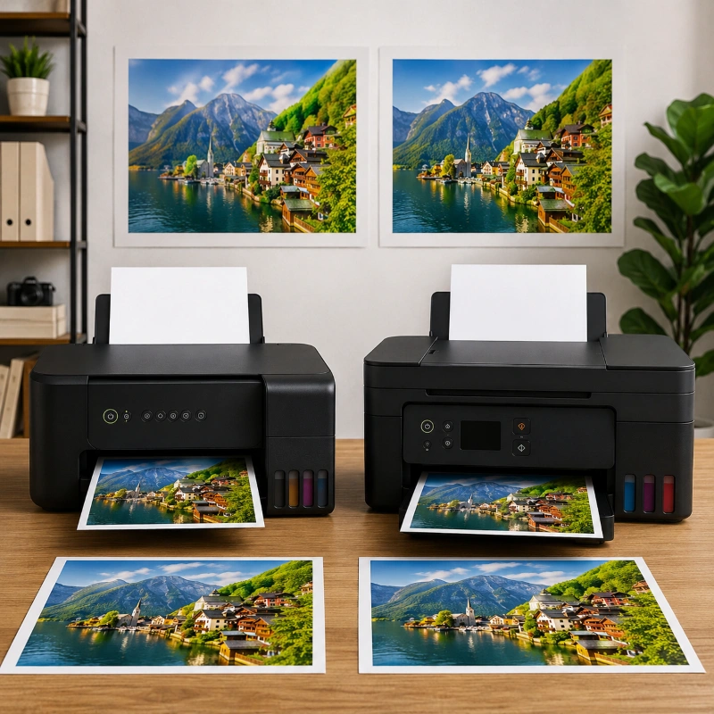 Epson L5293 vs Canon G4775, Kualitas Warna dan Foto