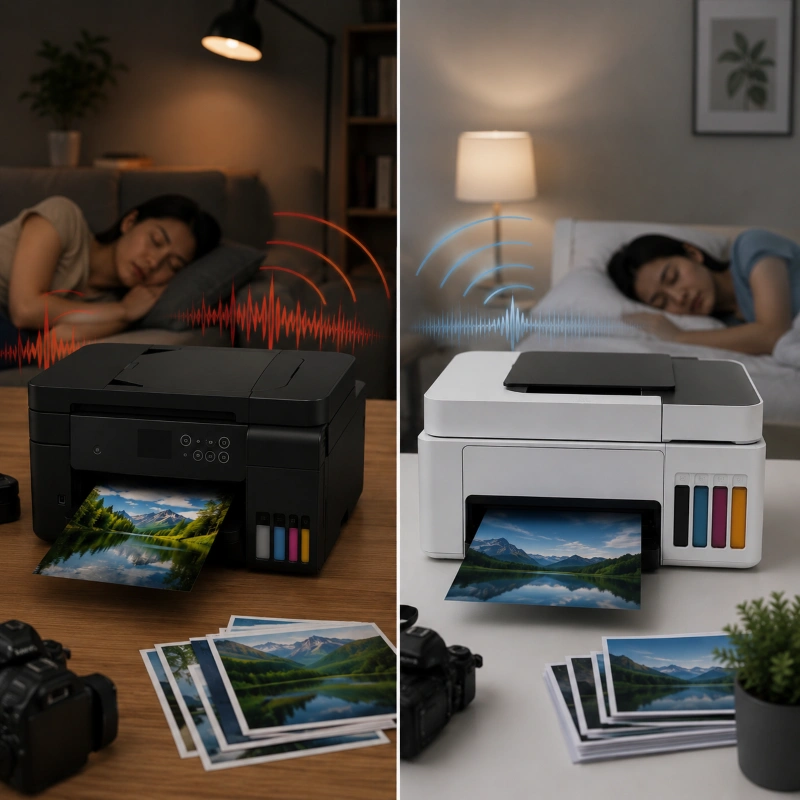 Epson L6280 vs Canon GX2070, Noise atau Suara Saat Printing